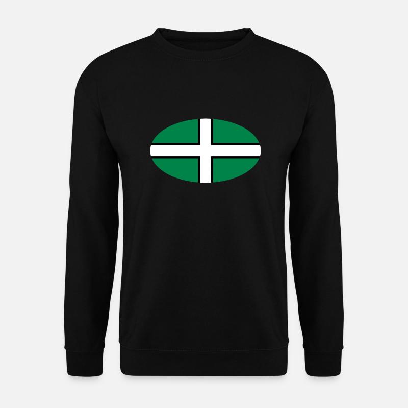 Devon Flagge - Unisex Pullover - Schwarz