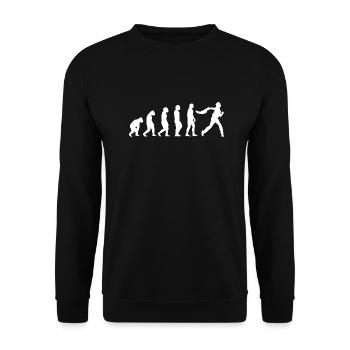 Jai Alai Evolution Pelota Gift Jai-Alai - Unisex Sweatshirt - black - Front - Alina (178cm) & Michal (187cm)