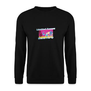 Cool party shirt summer beach vacation gift - Unisex Sweatshirt - black - Front - Alina (178cm) & Michal (187cm)