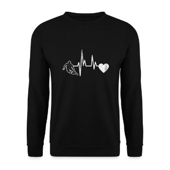 Club de basket-ball Amateurs de basket-ball Joueurs de basket-ball - Sweat-shirt Unisexe - noir - Devant - Alina (178cm) & Michal (187cm)