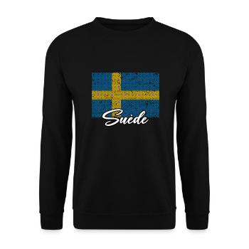 Schweden - Unisex Pullover - Schwarz - Vorne - Alina (178cm) & Michal (187cm)