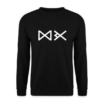 Amour et affection - Sweat-shirt Unisexe - noir - Devant - Alina (178cm) & Michal (187cm)