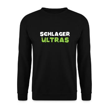 Schlager Ultras - Unisex Sweatshirt - black - Front - Alina (178cm) & Michal (187cm)