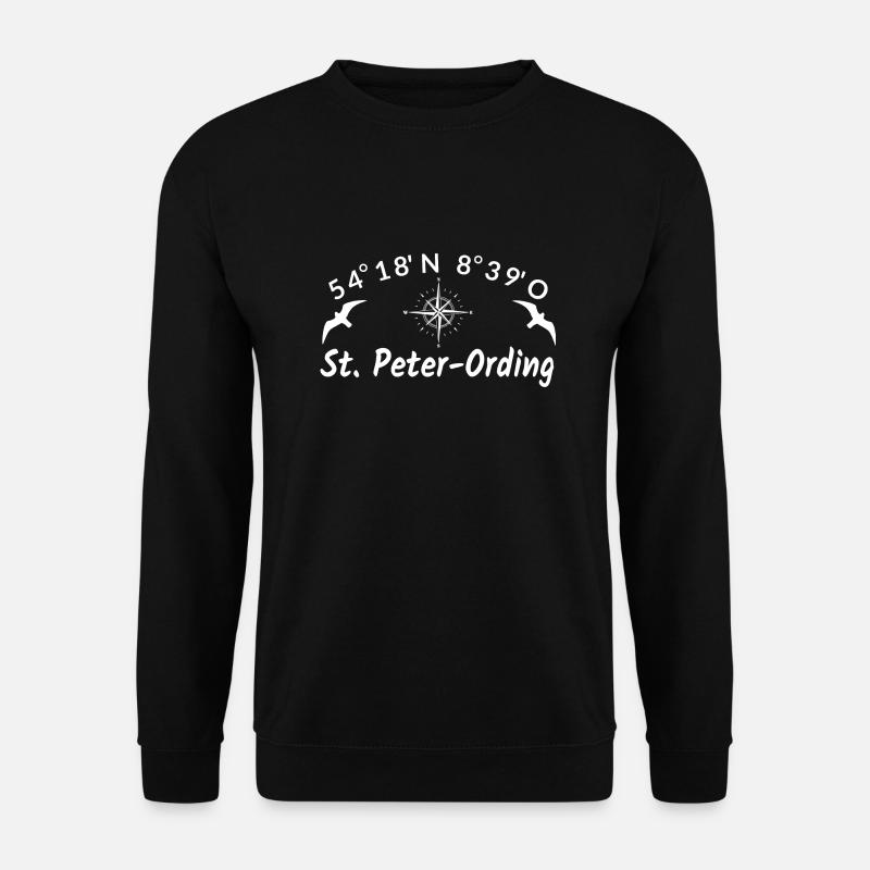 Sankt Peter Ording Nordsee Urlaub Idee - Unisex Pullover - Schwarz