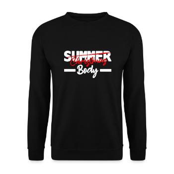 christmas body - humour noël - Sweat-shirt Unisexe - noir - Devant - Alina (178cm) & Michal (187cm)