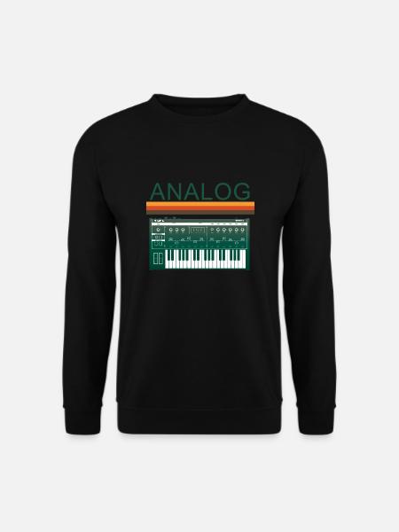 Vintage analog synthesizer - Unisex Sweatshirt - black