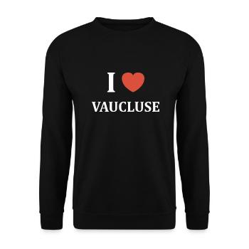 i love Vaucluse - Sweat-shirt Unisexe - noir - Devant - Alina (178cm) & Michal (187cm)