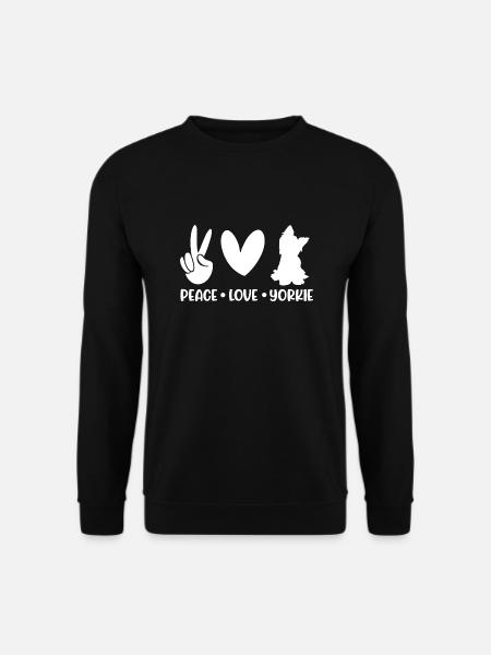 Yorkshire Terrier Yorkie Hund Geschenk - Unisex Pullover - Schwarz