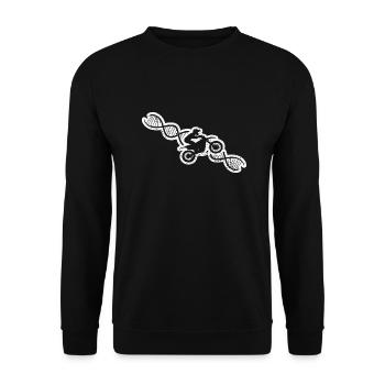 Moto Fan Motocross Motocyclistes - Sweat-shirt Unisexe - noir - Devant - Alina (178cm) & Michal (187cm)