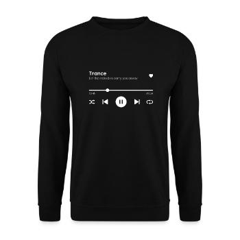 Trance - Unisex Pullover - Schwarz - Vorne - Alina (178cm) & Michal (187cm)