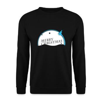 Joyeux Noël VECTORGRAPHIC - Sweat-shirt Unisexe - noir - Devant - Alina (178cm) & Michal (187cm)