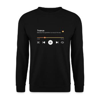 Trance - Unisex Sweatshirt - black - Front - Alina (178cm) & Michal (187cm)