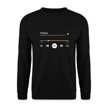 Trance - Unisex Sweatshirt - black - Front - Alina (178cm) & Michal (187cm)