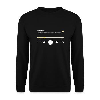 Trance - Unisex Pullover - Schwarz - Vorne - Alina (178cm) & Michal (187cm)