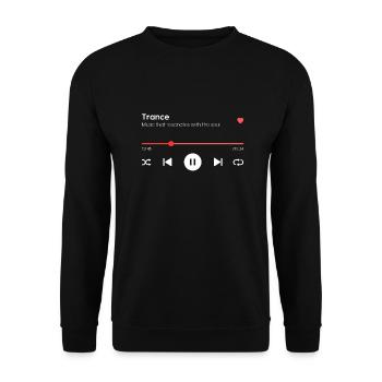 Trance - Unisex Pullover - Schwarz - Vorne - Alina (178cm) & Michal (187cm)