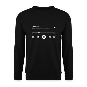 Trance - Unisex Sweatshirt - black - Front - Alina (178cm) & Michal (187cm)