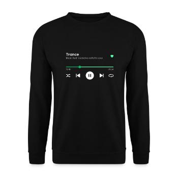 Trance - Unisex Sweatshirt - black - Front - Alina (178cm) & Michal (187cm)