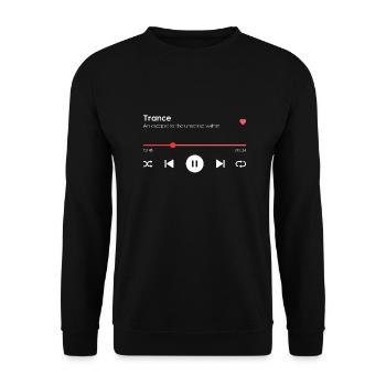 Trance - Unisex Sweatshirt - black - Front - Alina (178cm) & Michal (187cm)