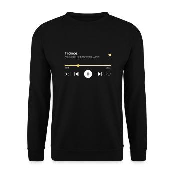 Trance - Unisex Pullover - Schwarz - Vorne - Alina (178cm) & Michal (187cm)
