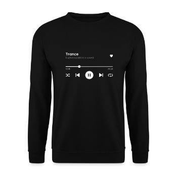 Trance - Unisex Sweatshirt - black - Front - Alina (178cm) & Michal (187cm)