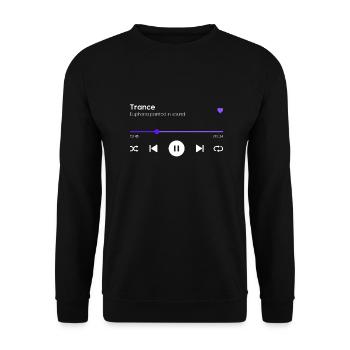 Trance - Unisex Sweatshirt - black - Front - Alina (178cm) & Michal (187cm)