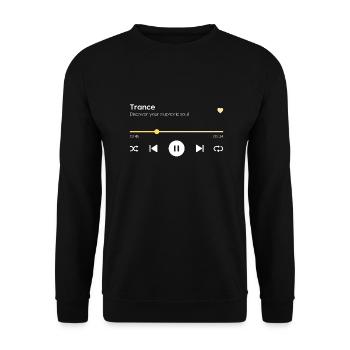 Trance - Unisex Sweatshirt - black - Front - Alina (178cm) & Michal (187cm)