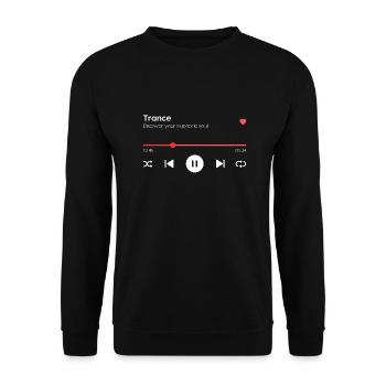 Trance - Unisex Pullover - Schwarz - Vorne - Alina (178cm) & Michal (187cm)