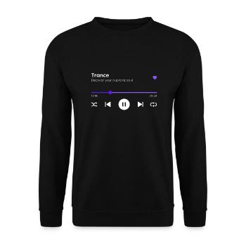Trance - Unisex Pullover - Schwarz - Vorne - Alina (178cm) & Michal (187cm)