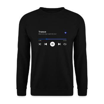 Trance - Unisex Pullover - Schwarz - Vorne - Alina (178cm) & Michal (187cm)