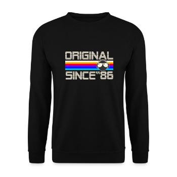 Since 86 - Unisex Sweatshirt - black - Front - Alina (178cm) & Michal (187cm)
