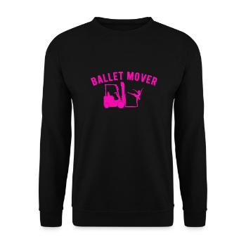 Forklift Operator Funny Gag Joke Forklift - Unisex Pullover - Schwarz - Vorne - Alina (178cm) & Michal (187cm)