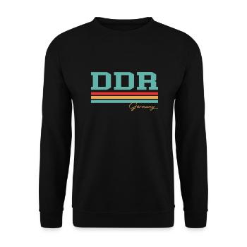 RDA Allemagne de l’Est - Sweat-shirt Unisexe - noir - Devant - Alina (178cm) & Michal (187cm)