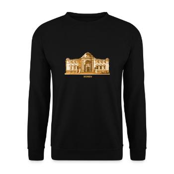 Düren Leopold Hoesch Museum Nordrhein-Westfalen - Unisex Pullover - Schwarz - Vorne - Alina (178cm) & Michal (187cm)