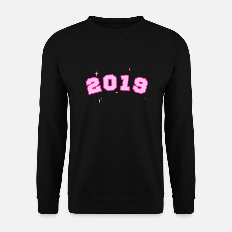 2019 Pink Star - Unisex Sweatshirt - black