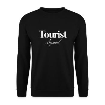 Tourist Squad Picture Photographer Vacation - Unisex Pullover - Schwarz - Vorne - Alina (178cm) & Michal (187cm)
