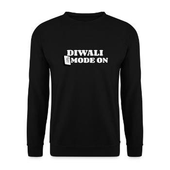 Happy Diwali | Diwali Mode On | Art - Unisex Sweatshirt - black - Front - Alina (178cm) & Michal (187cm)