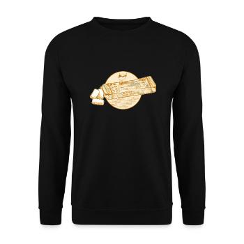 Sardinenkonserven Kaugummi - Unisex Pullover - Schwarz - Vorne - Alina (178cm) & Michal (187cm)