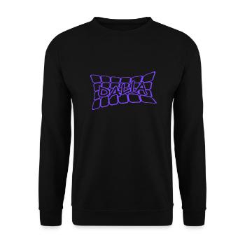 Dalia as a name - Unisex Sweatshirt - black - Front - Alina (178cm) & Michal (187cm)