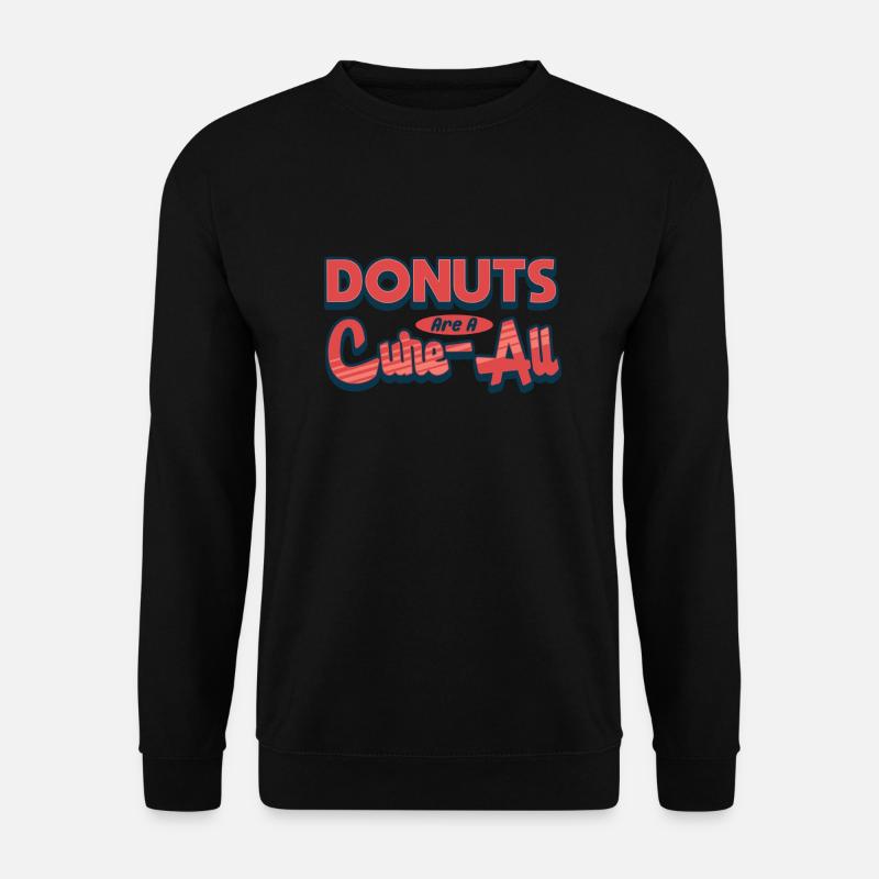 Donuts Are A Cure-All Delight - Unisex Sweatshirt - black
