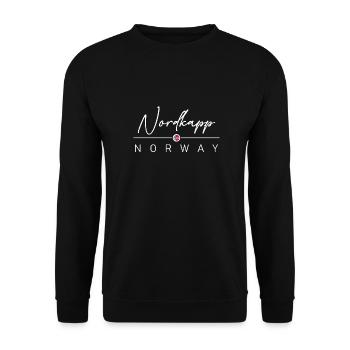 Norwegen - Nordkapp - Norge - Norway - Unisex Pullover - Schwarz - Vorne - Alina (178cm) & Michal (187cm)