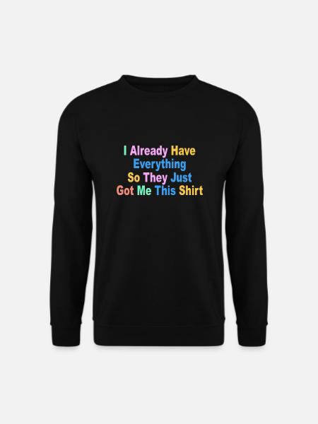 Geburtstagsgeschenk lustiger Spruch Retro - Unisex Pullover - Schwarz