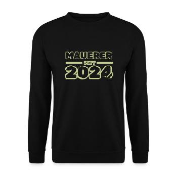 2024 2024 - Unisex Pullover - Schwarz - Vorne - Alina (178cm) & Michal (187cm)