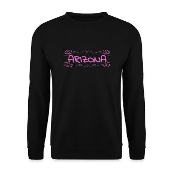 Arizona - Unisex Sweatshirt - black - Front - Alina (178cm) & Michal (187cm)