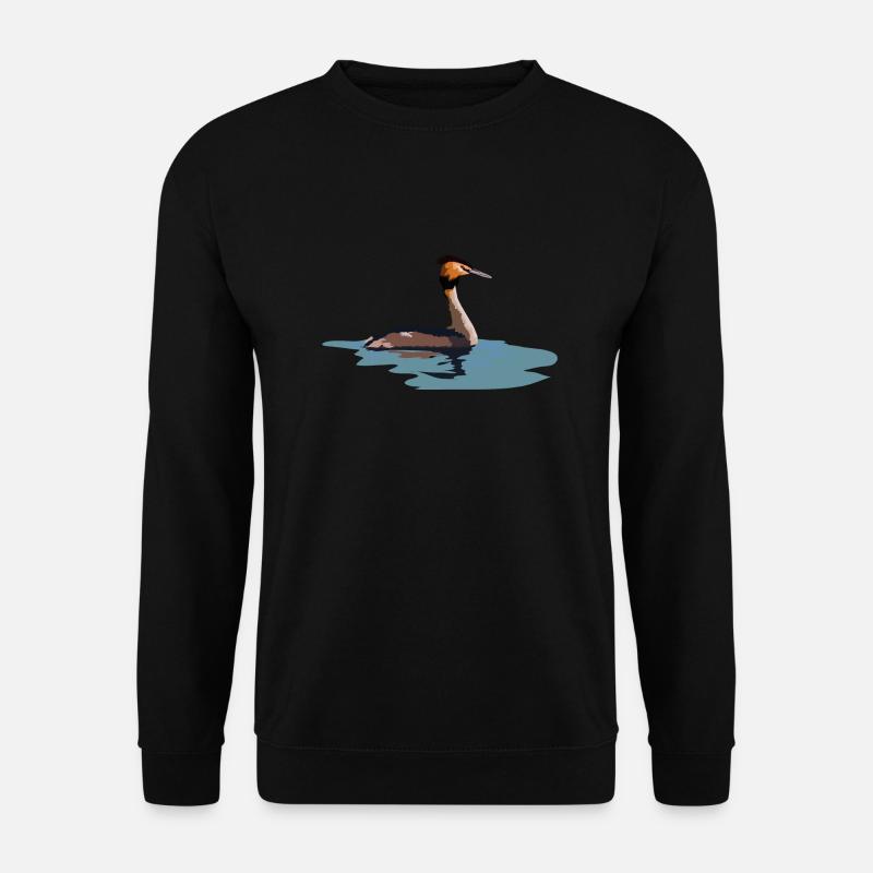 Haubentaucher - Unisex Pullover - Schwarz