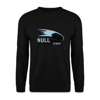 0202 - 10cm x 6cm - Unisex Pullover - Schwarz - Vorne - Alina (178cm) & Michal (187cm)