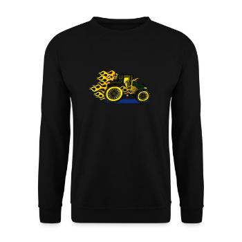 Traktor-Tuning - Unisex Pullover - Schwarz - Vorne - Alina (178cm) & Michal (187cm)