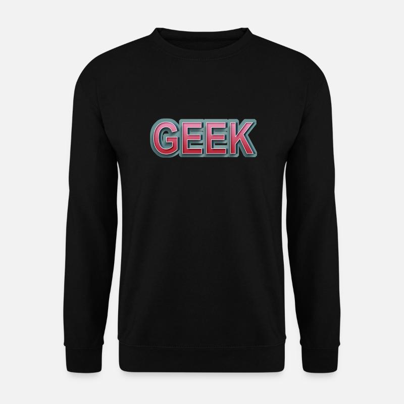 GEEK comic retro lettering - Unisex Sweatshirt - black