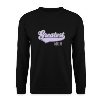 Le plus grand 2C MUM - Sweat-shirt Unisexe - noir - Devant - Alina (178cm) & Michal (187cm)