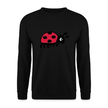 ladybug ladybird lady beetle - Unisex Sweatshirt - black - Front - Alina (178cm) & Michal (187cm)