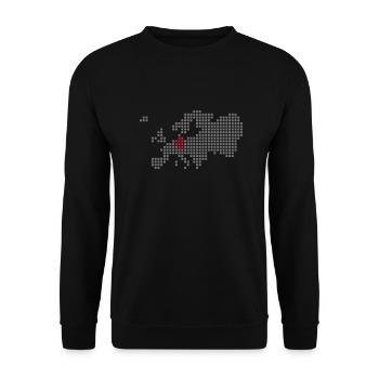 deutschland - Unisex Pullover - Schwarz - Vorne - Alina (178cm) & Michal (187cm)